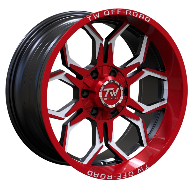 Thumbnail / main presentation photo of the Aluminum Wheels 20″ 6×135/6×139.7 - TW Wheels TF1 Red