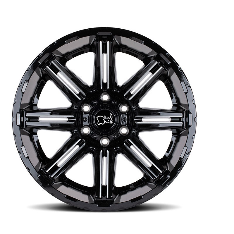 Aluminum Wheels 17″ 5×127 - Black Rhino Rampage Front View