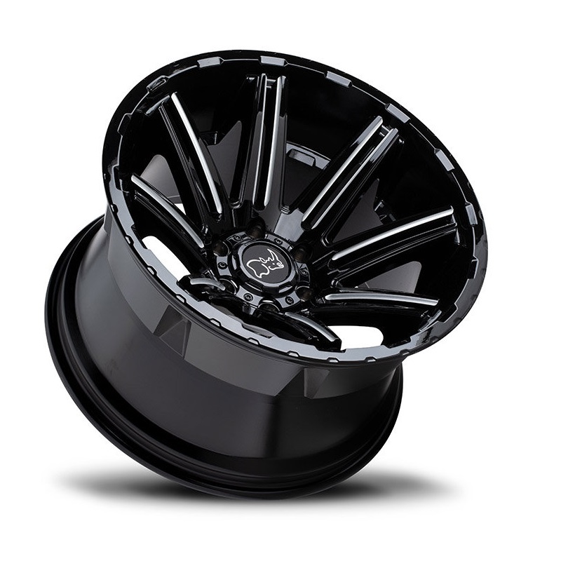 Aluminum Wheels 17″ 6×114.3 - Black Rhino Rampage Side View