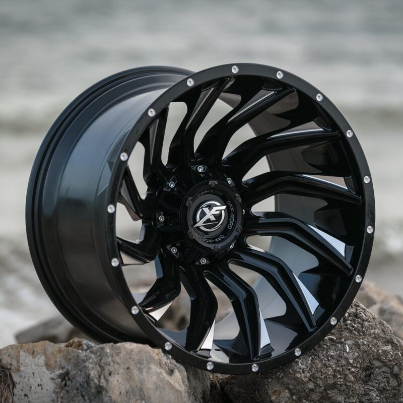 A front view of the Aluminum Wheels 20″ 5×127 - XF Off-Road 224