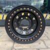 A front view of the Steel Beadlock Wheels 16″ - Carbon