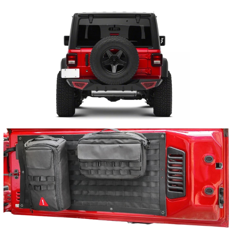 Jeep Wrangler JL 2018+ Rear Door Storage Bag & Tool Organizer