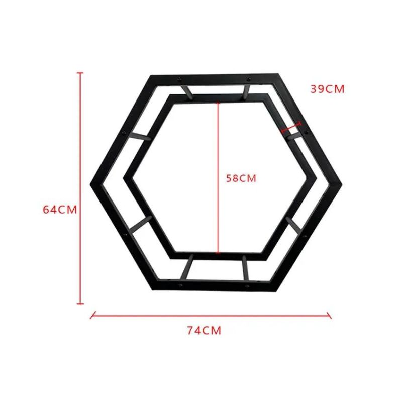 Hexagonal Wheel Display Rack Dimensions