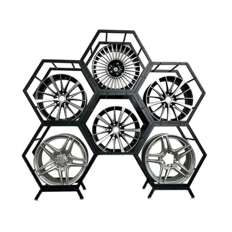 Hexagonal Wheel Display Rack Thumbnail