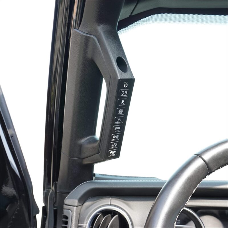 Jeep Wrangler JL 8-Switch Handle LED Panel Applied