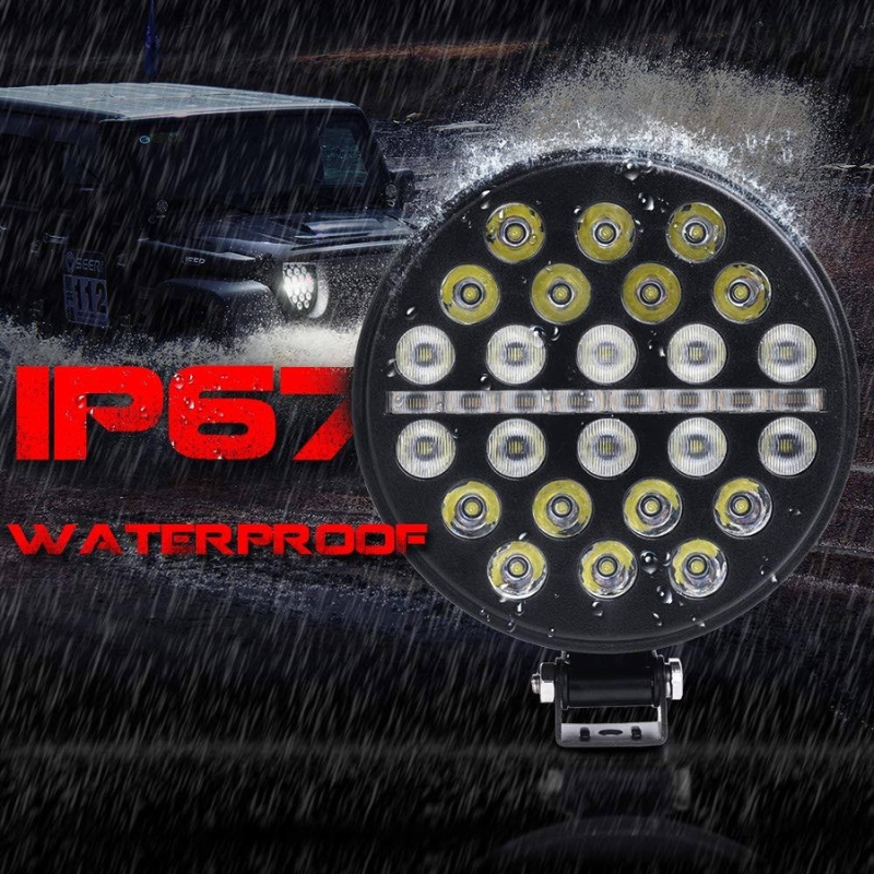 Jeep Wrangler CJ/TJ/JK 7″ LED Headlights [Line] Waterproof