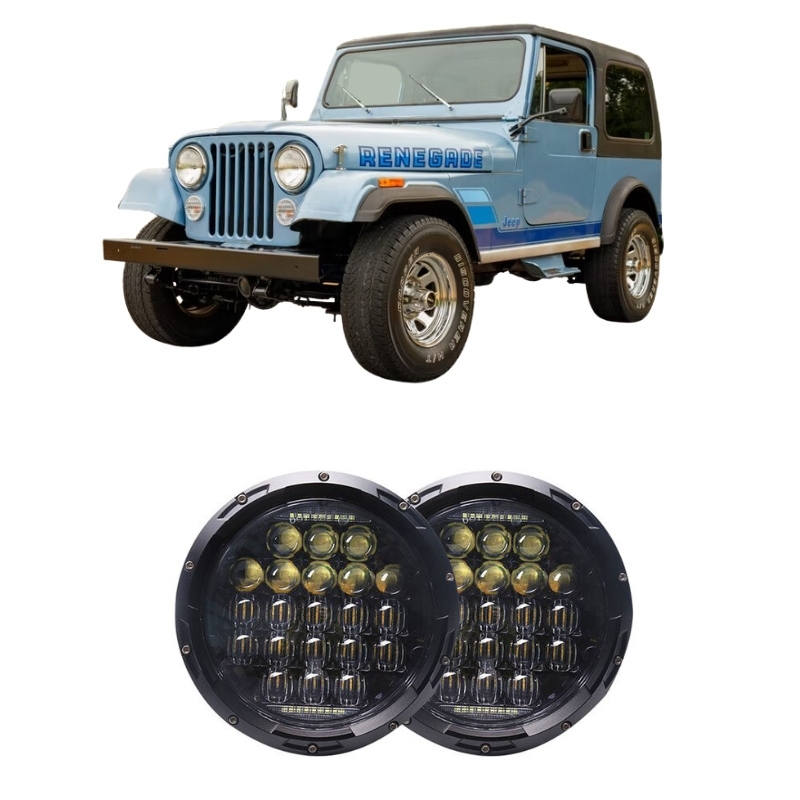 Jeep Wrangler CJ 7″ LED Headlights - [Type 1] Thumbnail