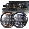Jeep Wrangler CJ/TJ/JK 7″ LED Headlights [Type 3] Applied