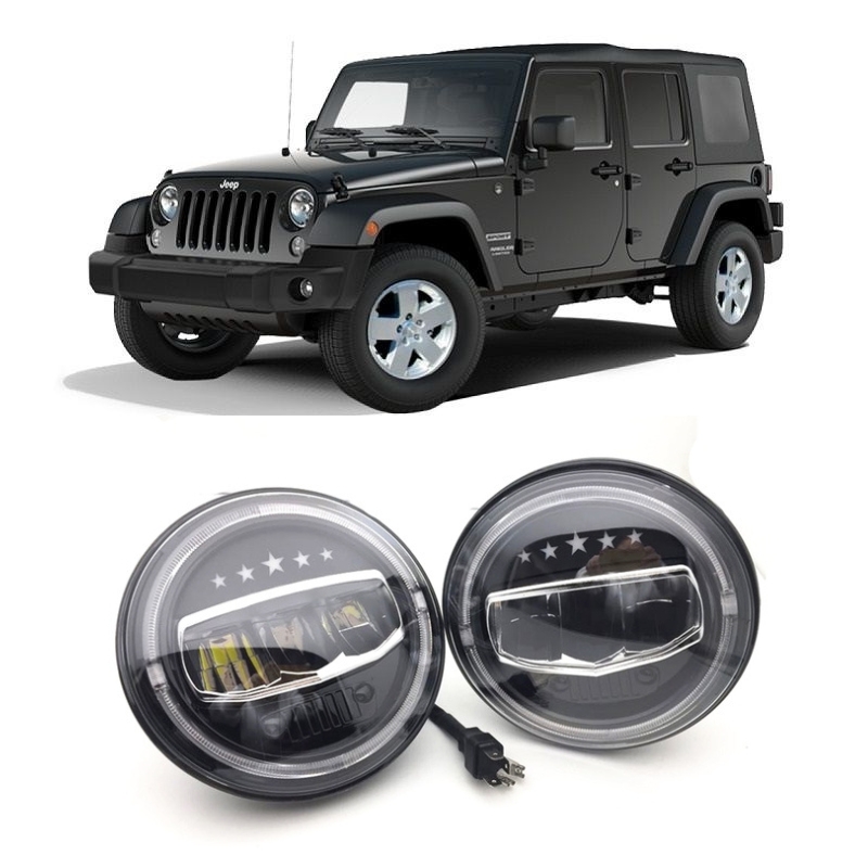 Jeep Wrangler JK 7″ LED Headlights - [Stars] Thumbnail